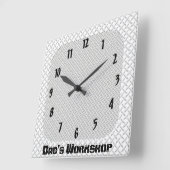 Workshop Vaters Quadratische Wanduhr (Winkel)