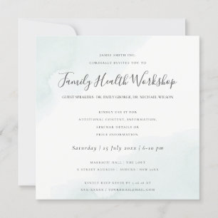 WORKSHOP-VERANSTALTUNG MIT WASSERFARBE-PINSELSTRIC EINLADUNG