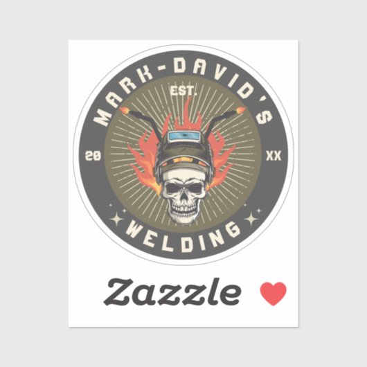 Workshop zum Schweißen von personalisiertem Schwei Aufkleber (Blatt)