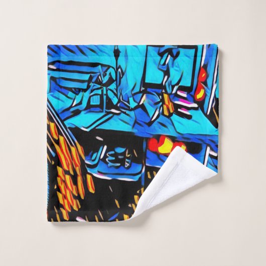 WorkSpace-Mittagessen Badhandtuch Set (Waschlappen)