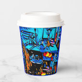 WorkSpace-Mittagessen Pappbecher (Vorderseite)