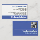 Workwear QR Code Business Card Visitenkarte (Vorne/Hinten)
