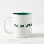 WorkWriteSubmitWait Zweifarbige Tasse (Links)