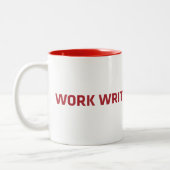WorkWriteSubmitWait Zweifarbige Tasse (Links)