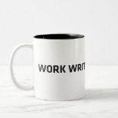 WorkWriteSubmitWait Zweifarbige Tasse (Links)