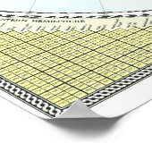 " World: 1943 - Detaillierte Weltkarte ... Poster (Ecke)