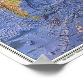 " World: 1981 The OCEAN-Floor MAP ... Poster (Ecke)