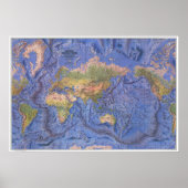 " World: 1981 The OCEAN-Floor MAP ... Poster (Vorne)