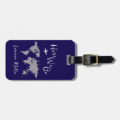 World Adventures - hier geht's... Gepäckanhänger (Vorderseite horizontal)