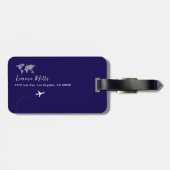 World Adventures - hier geht's... Gepäckanhänger (Rückseite horizontal)