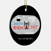 World Amateur Radio Active Keramik Ornament (Rechts)