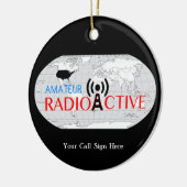 World Amateur Radio Active Keramik Ornament (Links)