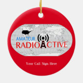 World Amateur Radio Active Keramik Ornament (Hinten)