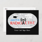 World Amateur Radio Active Postkarte (Vorne/Hinten)