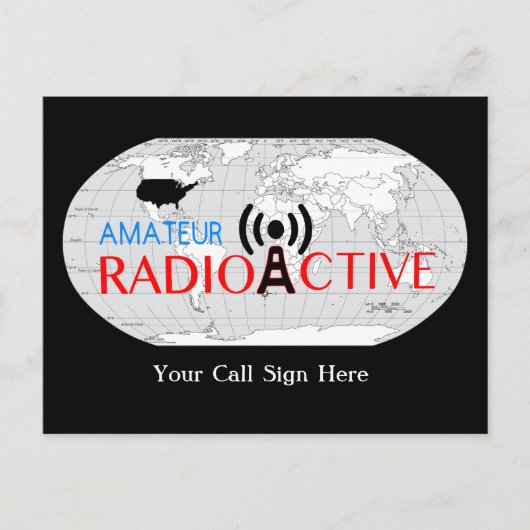 World Amateur Radio Active Postkarte (Vorderseite)