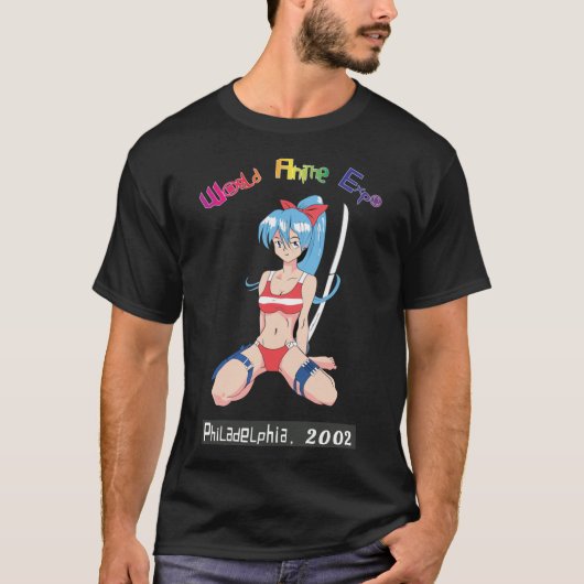 World Anime Expo 2002 Authentischer klassischer T  T-Shirt (Vorderseite)