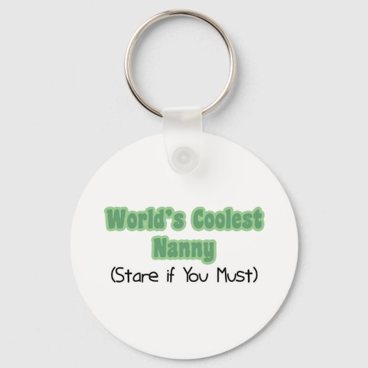 World' das Coole Kindermädchen Schlüsselanhänger (Vorderseite)