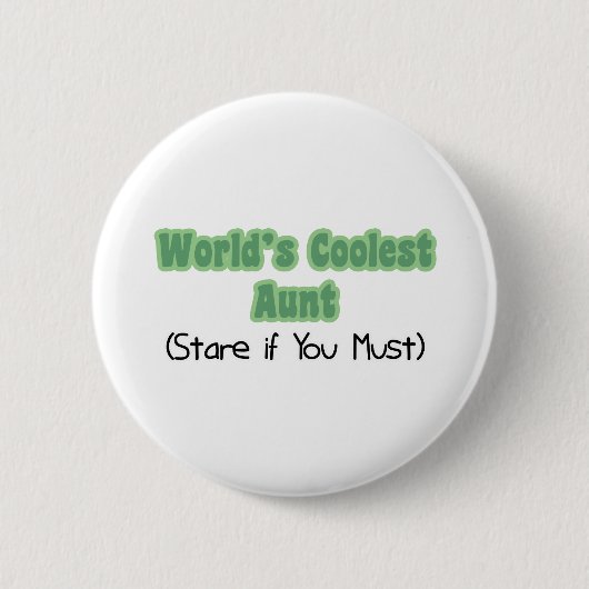 World' s coolste Tante Button (Vorderseite)