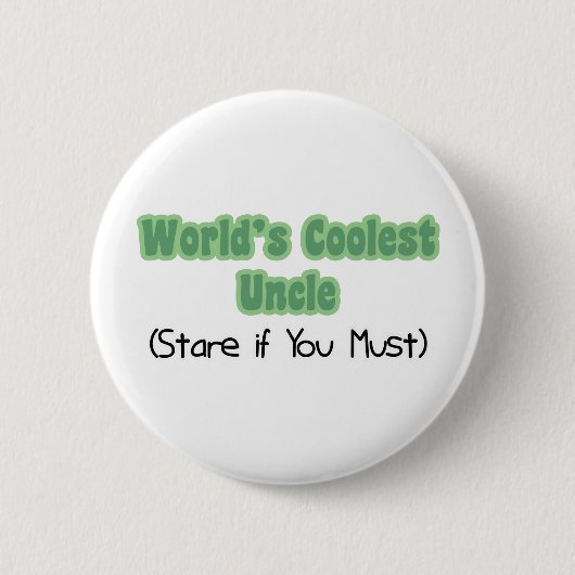 World' s coolster Onkel Button (Vorderseite)