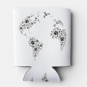 World Atlas Dog Paw Prints Dosenkühler (Rückseite)