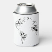 World Atlas Dog Paw Prints Dosenkühler (Kanne Rückseite)