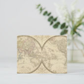 World Atlas Map Postkarte (Stehend Vorderseite)