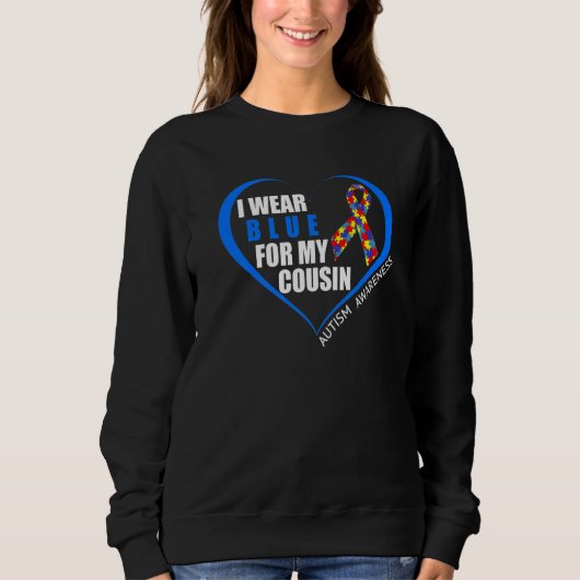 World Autism Awareness Day 2023 - I Wear Blue For  Sweatshirt (Vorderseite)