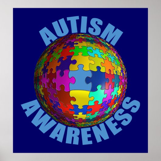 World Autism Awareness Poster (Extra Large) (Vorne)