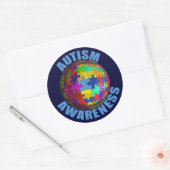 World Autismus Awareness 3" Round Stickers (6/shee (Umschlag)