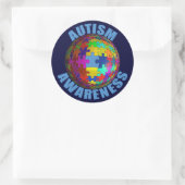 World Autismus Awareness 3" Round Stickers (6/shee (Tasche)
