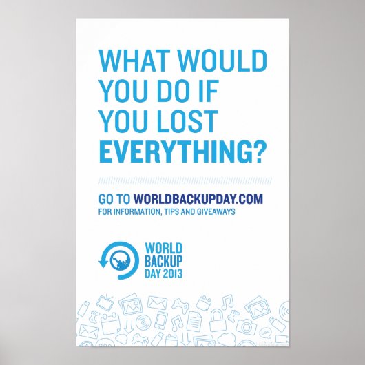 World Backup Day Poster (Vorne)
