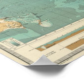 World bathyorographical map poster (Ecke)