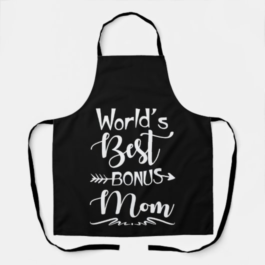World Best Bonus Mom Ever Cute Stepmom Schürze (Vorderseite)