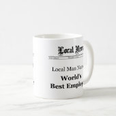 World Best Employee Classic Newspaper Tasse (Men) (VorderseiteRechts)