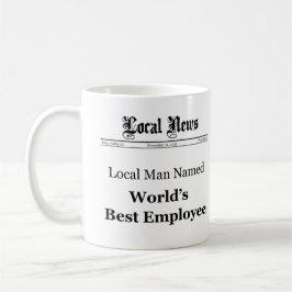World Best Employee Classic Newspaper Tasse (Men)