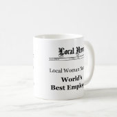 World Best Employee Classic Newspaper Tasse (Women (VorderseiteRechts)