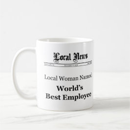 World Best Employee Classic Newspaper Tasse (Women