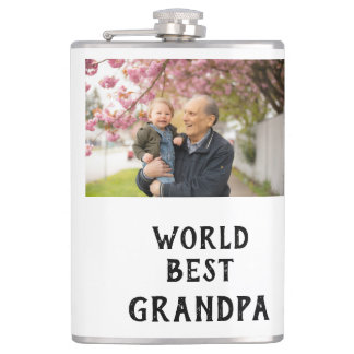 World best Grandpa photo name father's day grandpa Flachmann