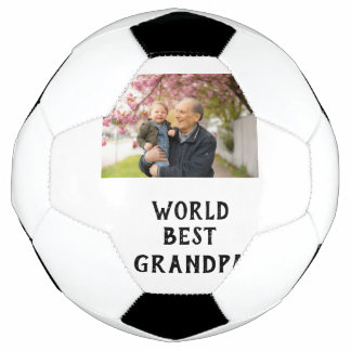 World best Grandpa photo name father's day grandpa Fußball
