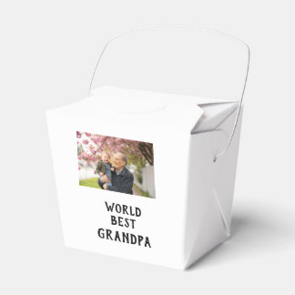 World best Grandpa photo name father's day grandpa Geschenkschachtel