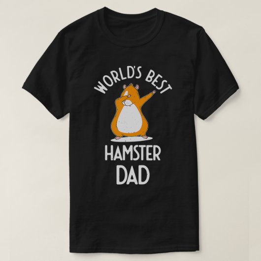 World Best Hamster Vater Dabbing Funny Sprichwort T-Shirt (Design vorne)