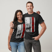World Best Husky Vater American Flag Shirt (Unisex)