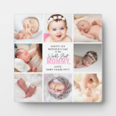 'World Best Mommy' 1. Mother's Day Keepake Fotoplatte (Vorderseite)