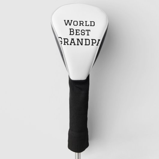 World Best Opa hinzufügen Namen Text Sport Text ei Golf Headcover (Vorderseite)