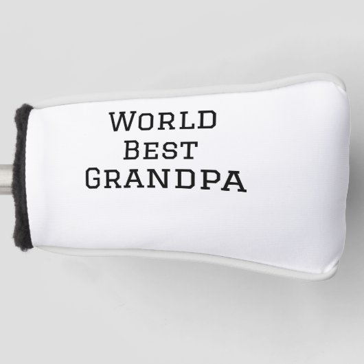 World Best Opa hinzufügen Namen Text Sport Text ei Golf Headcover (Vorderseite)