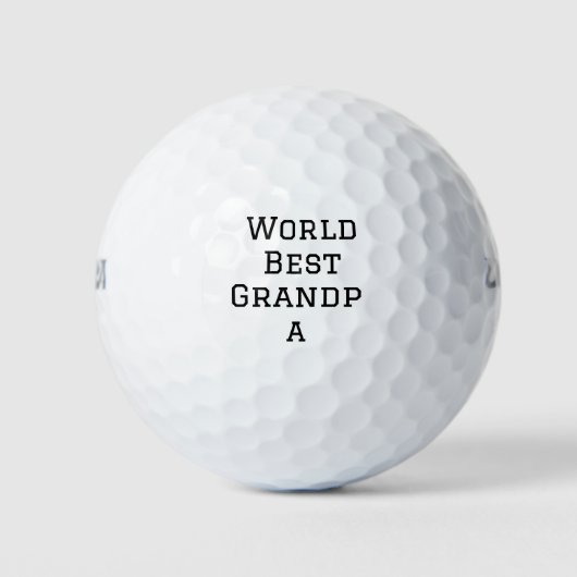 World Best Opa hinzufügen Namen Text Sport Text ei Golfball (Vorderseite)