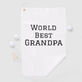 World Best Opa hinzufügen Namen Text Sport Text ei Golfhandtuch (Insitu)