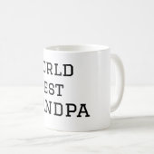 World Best Opa hinzufügen Namen Text Sport Text ei Kaffeetasse (VorderseiteRechts)