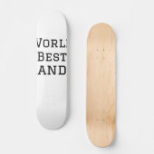 World Best Opa hinzufügen Namen Text Sport Text ei Skateboard (Vorderseite)