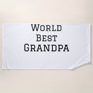 World Best Opa hinzufügen Namen Text Sport Text ei Strandtuch